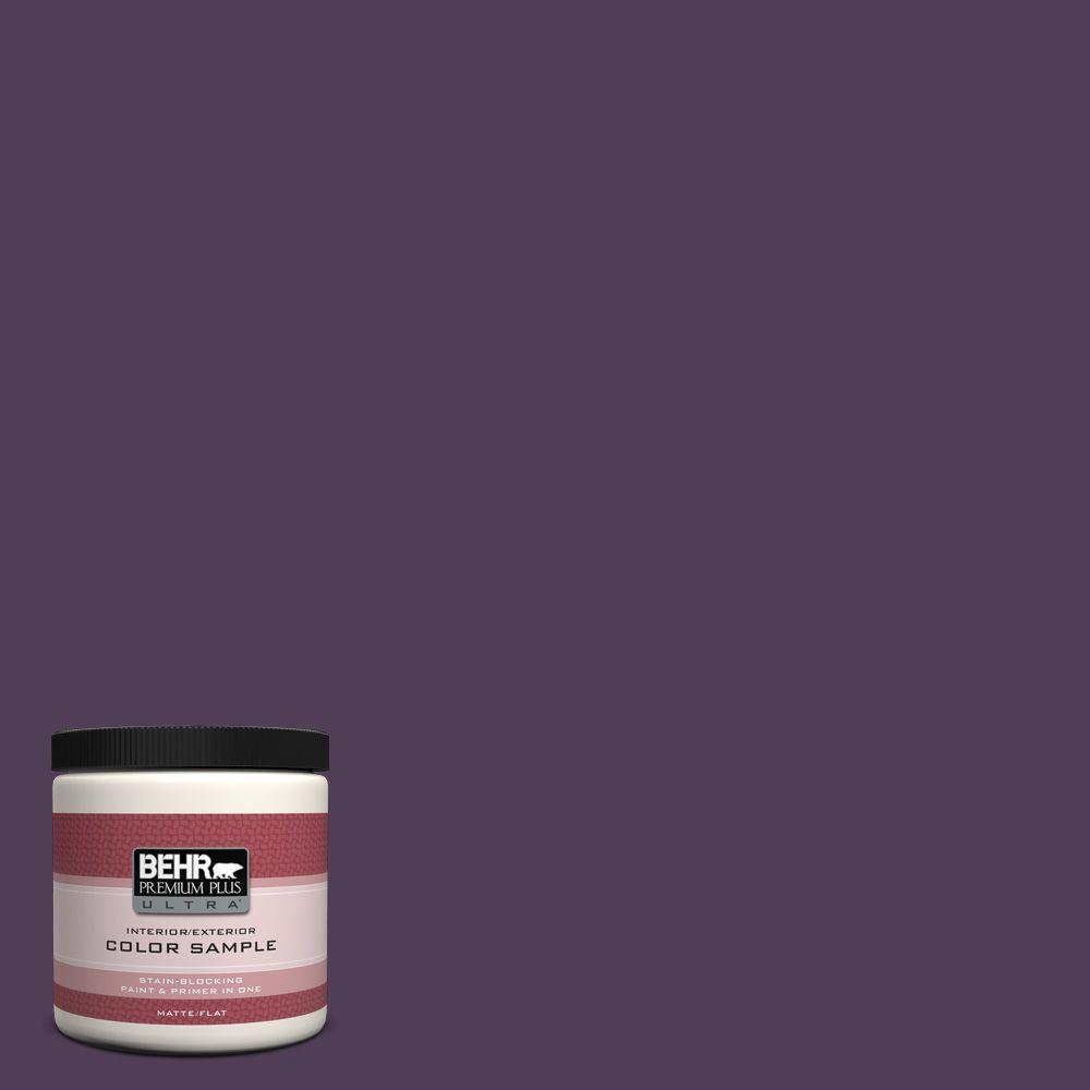 Behr Premium Plus Ultra 8 Oz S H 680 Purple Bloom Matte Interior S H 680 Purple Bloom Matte Interior Exterior Paint And Primer In One Sample