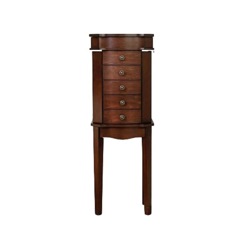 Unbranded Erin Walnut 34 H x 11.87 W x 8.5 D Jewelry Armoire6008578