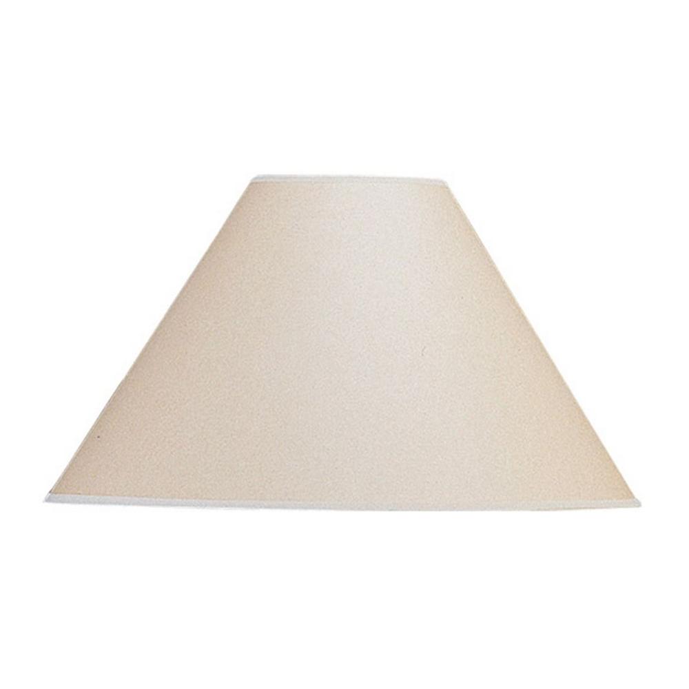 Cal Lighting 15 In Beige Vertical Basic Coolie Kraft Paper Hardback Beige Vertical Basic Coolie Kraft Paper Hardback Shade