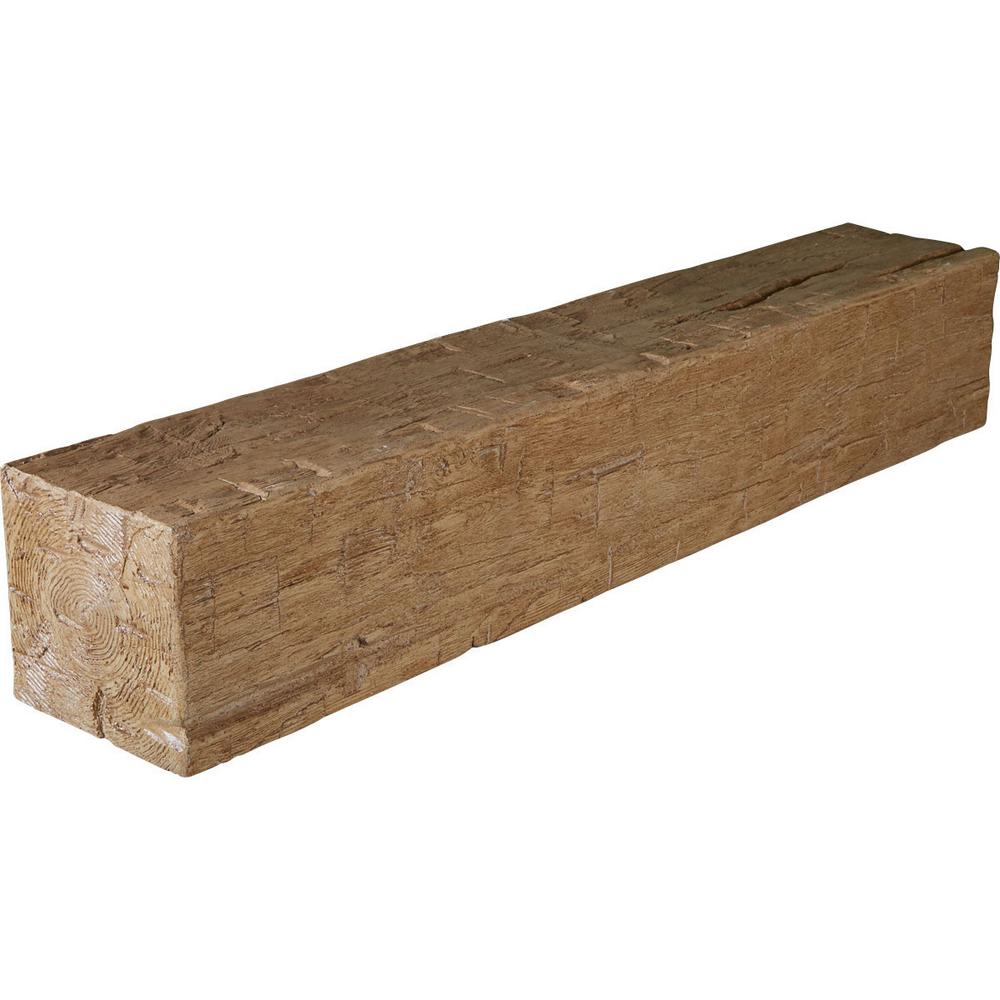 Ekena Millwork 6 In X 10 In X 7 Ft Hand Hewn Rustic Faux Wood