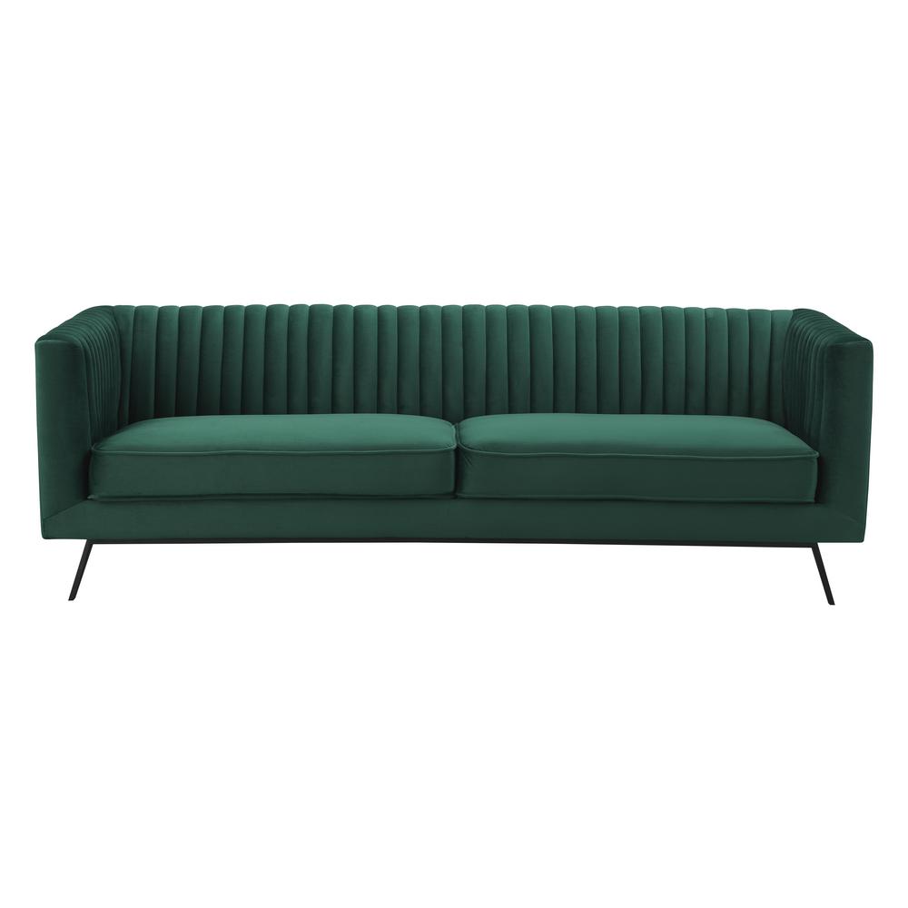Manhattan Comfort Vandam 3 Seat Hunter Green Velvet Sofa 97b3hl2 Manhattan Comfort Vandam 3 Seat Hunter Green Velvet Sofa