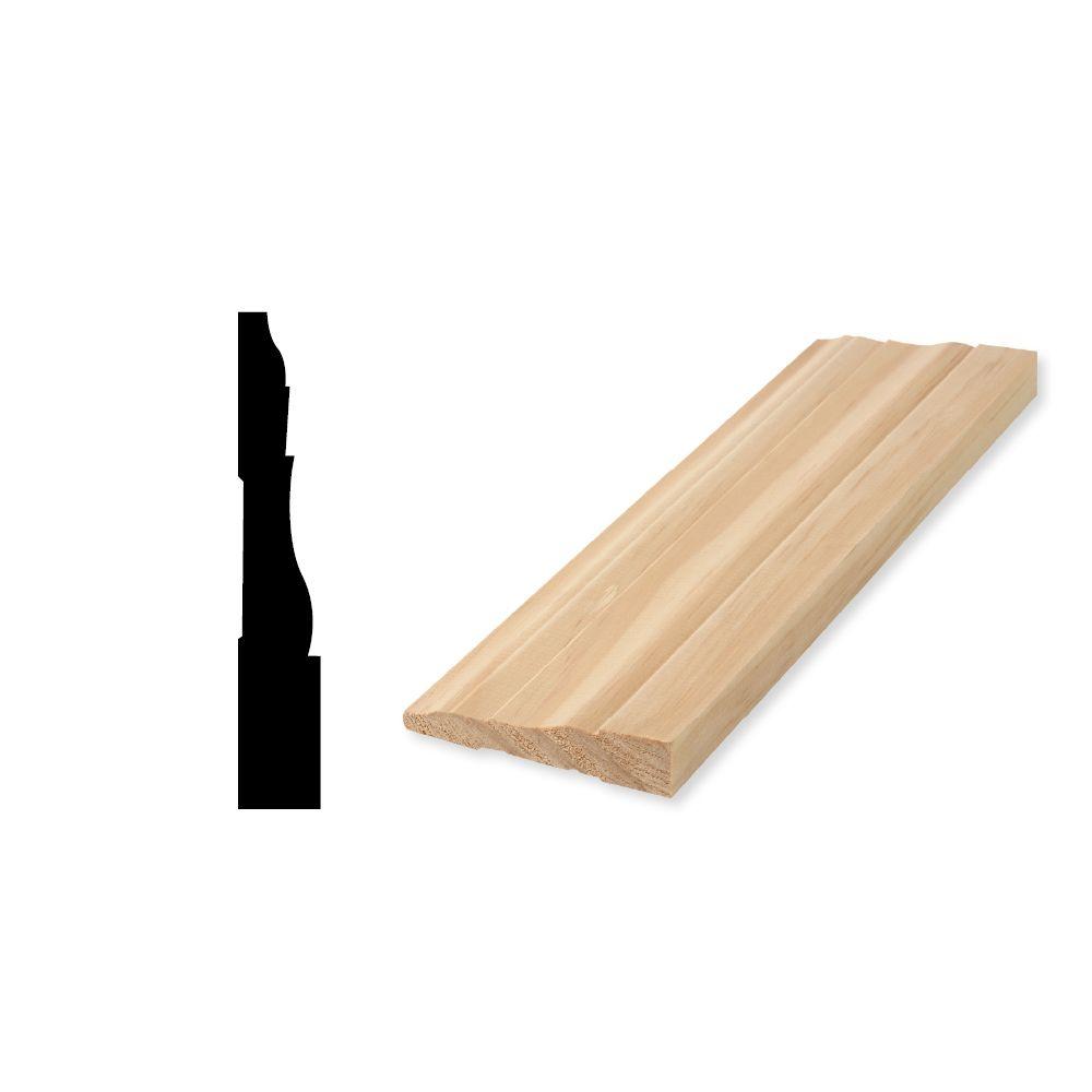 Woodgrain Millwork WM 631 9/16 in. x 31/4 in. Solid Pine Base