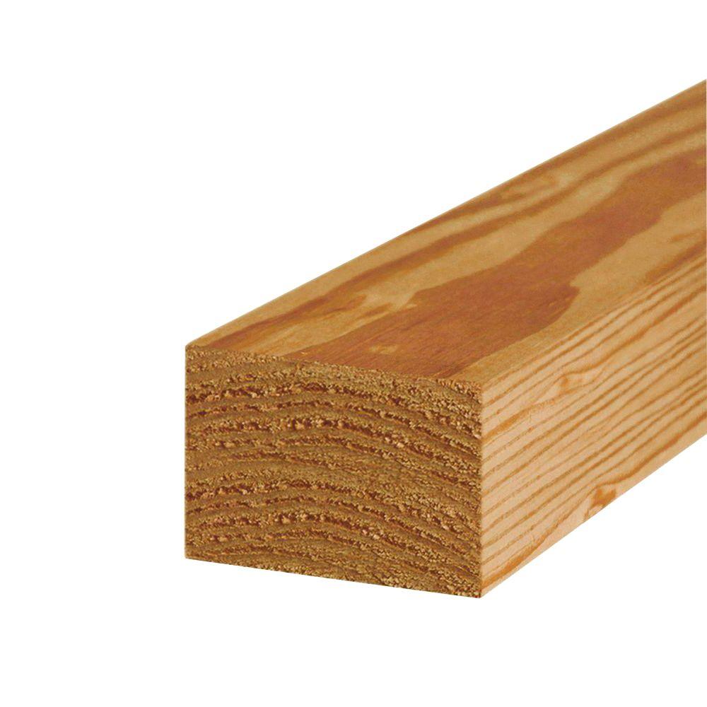 6 in. x 6 in. x 16 ft. #2 Pressure-Treated Timber-261023 - The Home Depot