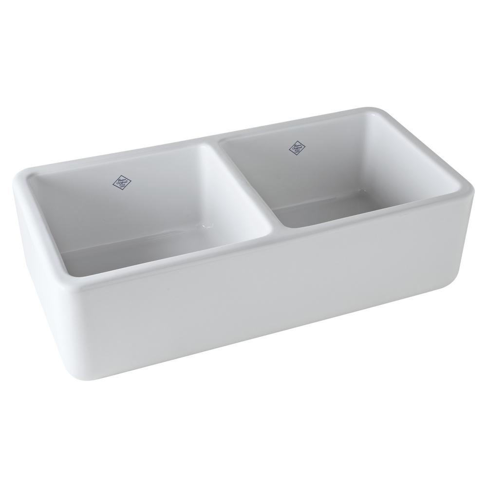 Rohl Lancaster Farmhouse A Front Fireclay 37 In Double Bowl Kitchen Sink White Rc3719wh The Home Depot - Rohl Farm Sink Installation Rohl Lancaster Farmhouse A Front Fireclay 37 In Double Bowl Kitchen Sink White Rc3719wh The Home Depot - Rohl Farm Sink Installation