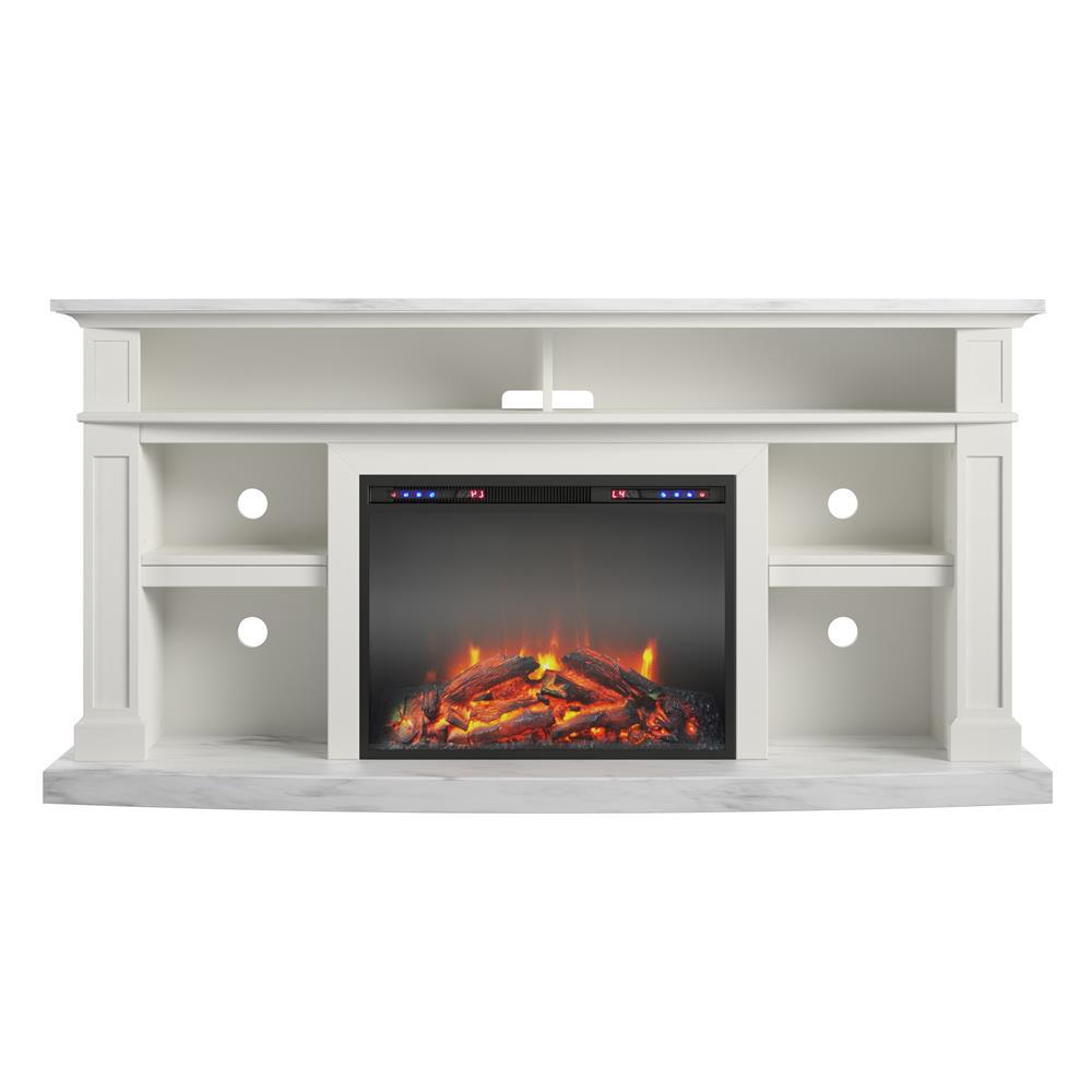 Ameriwood Home Kerrville 59.1 in. Electric Fireplace TV Stand for TVs