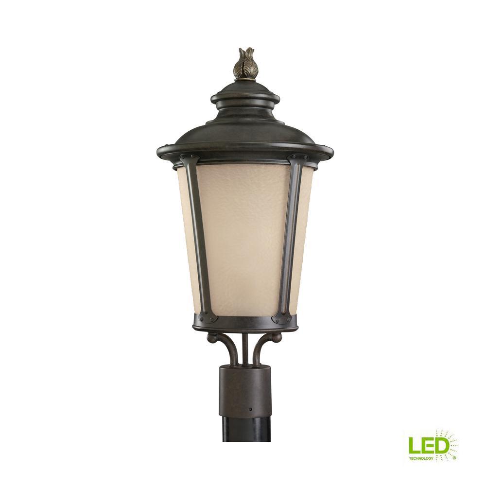 Weather Resistant Other 1 Ul Listed Post Lighting Outdoor Cape May 1 Light Outdoor Burled Iron Post With Led Bulb