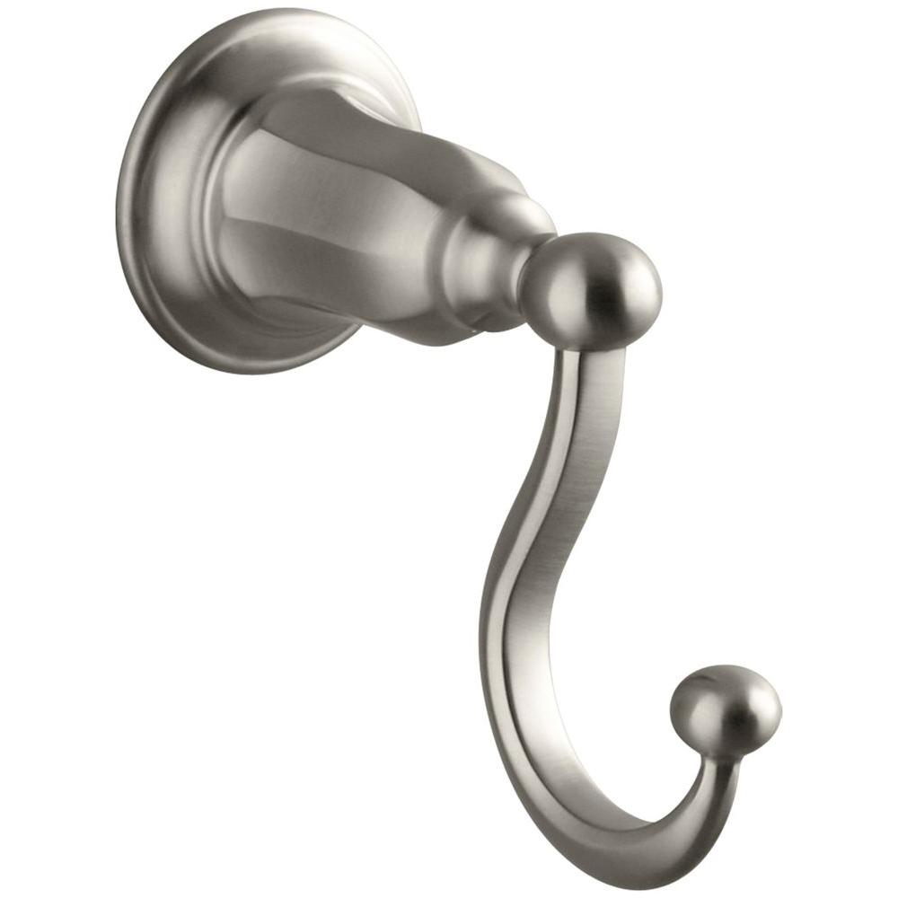 KOHLER Kelston Single Robe Hook in Vibrant Brushed NickelK13505BN