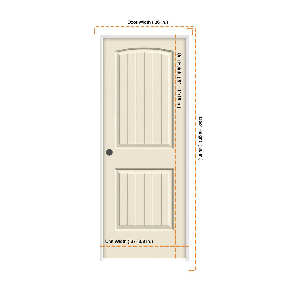 Jeld Wen 36 In X 80 In Santa Fe Primed Right Hand Smooth Solid