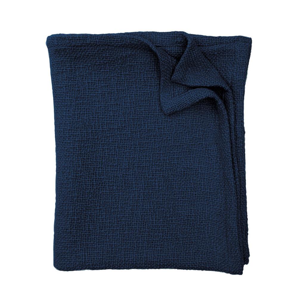 Eddie Bauer Eb Blue 100 Cotton Full/Queen Blanket 213123 The Home Depot