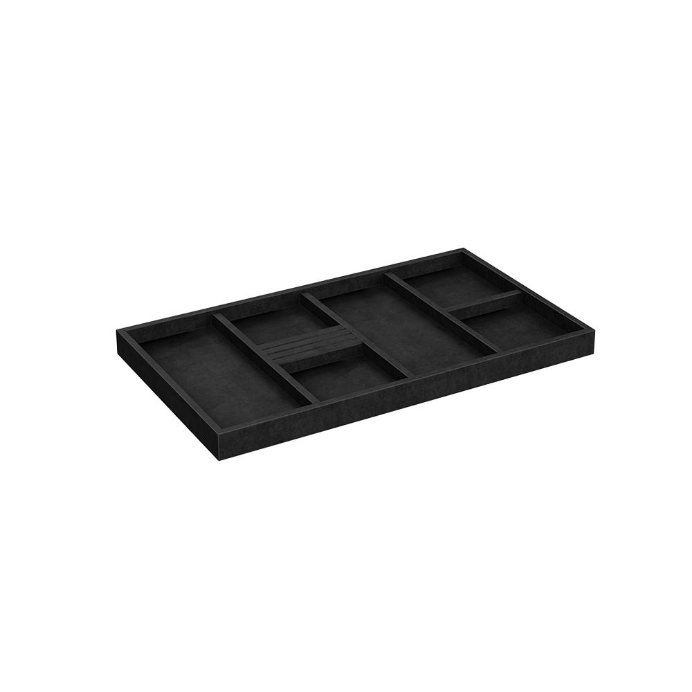 Closetmaid Style 22 In W Black Velvet Jewelry Tray 2199 The