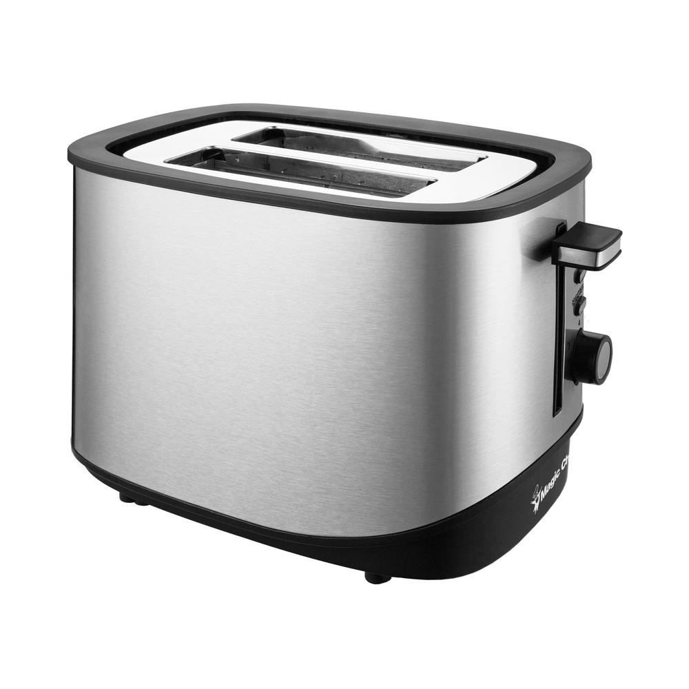 Magic Chef 2Slice Stainless Steel Toaster with Bagel Function MCST2SS