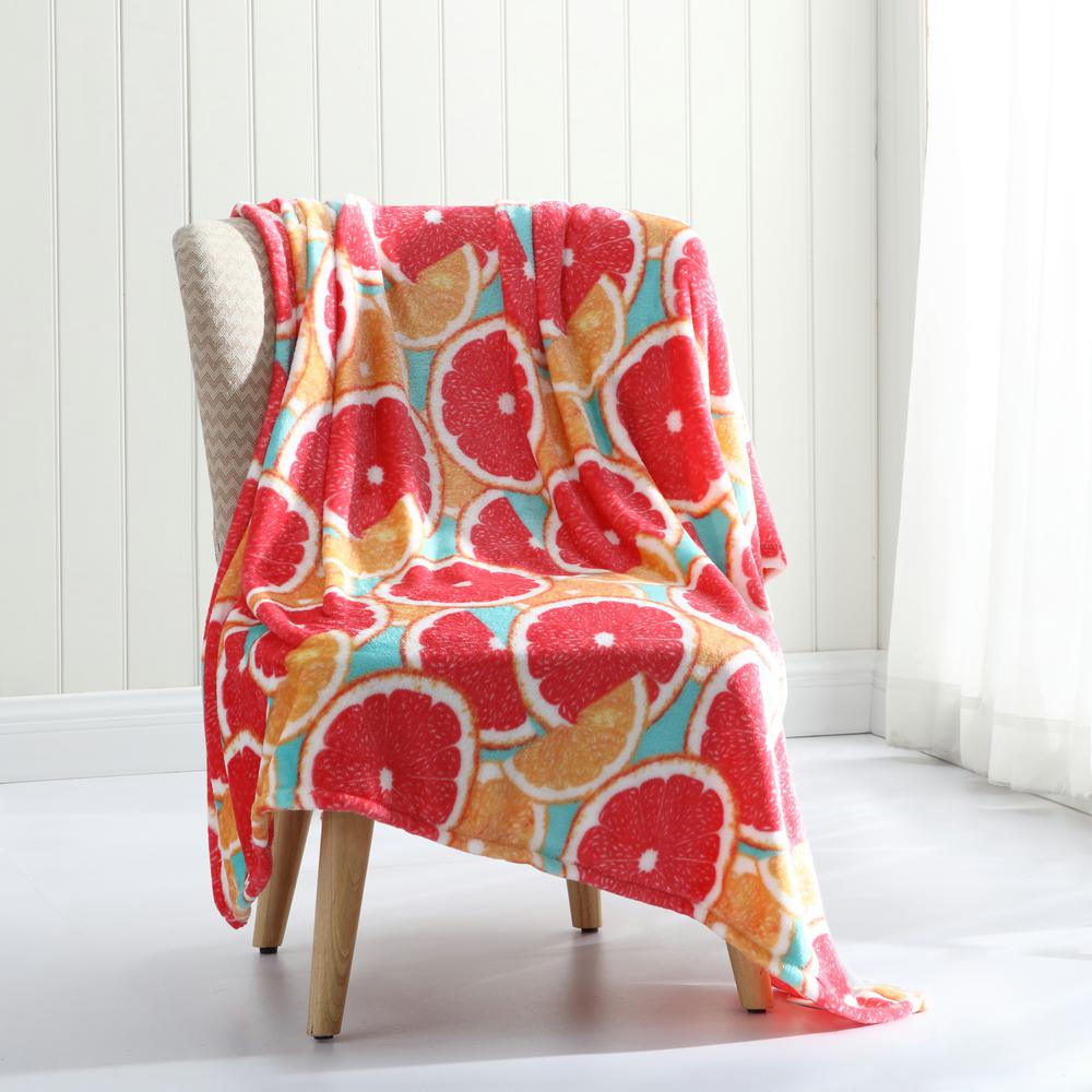 Home Tropical Plush Throw BlanketM600470 The Home Depot