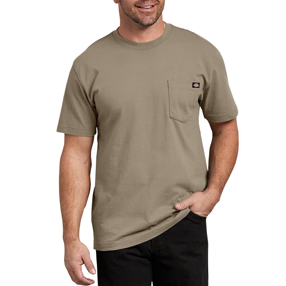 Dickies Men's Desert Sand Short Sleeve Heavyweight T-Shirt-WS450DS M ...