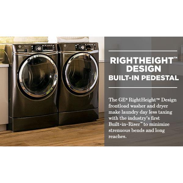 Ge 4 9 Cu Ft High Efficiency Diamond Gray Front Loading Washing 9