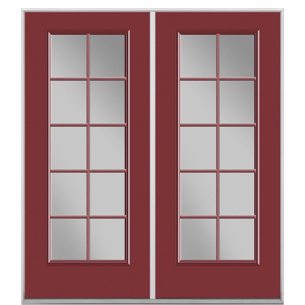 Masonite 72 In X 80 In Red Bluff Steel Prehung Right Hand