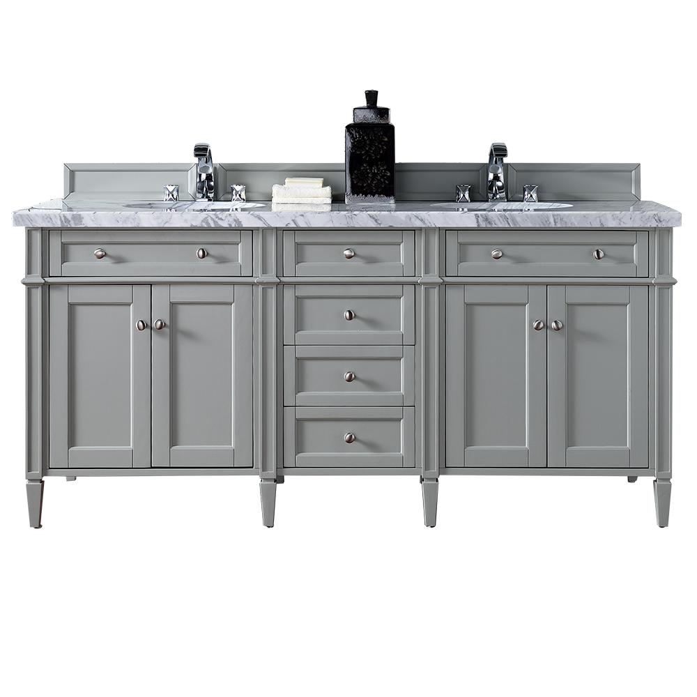 James Martin Signature Vanities Brittany 72 in. W Double Vanity in