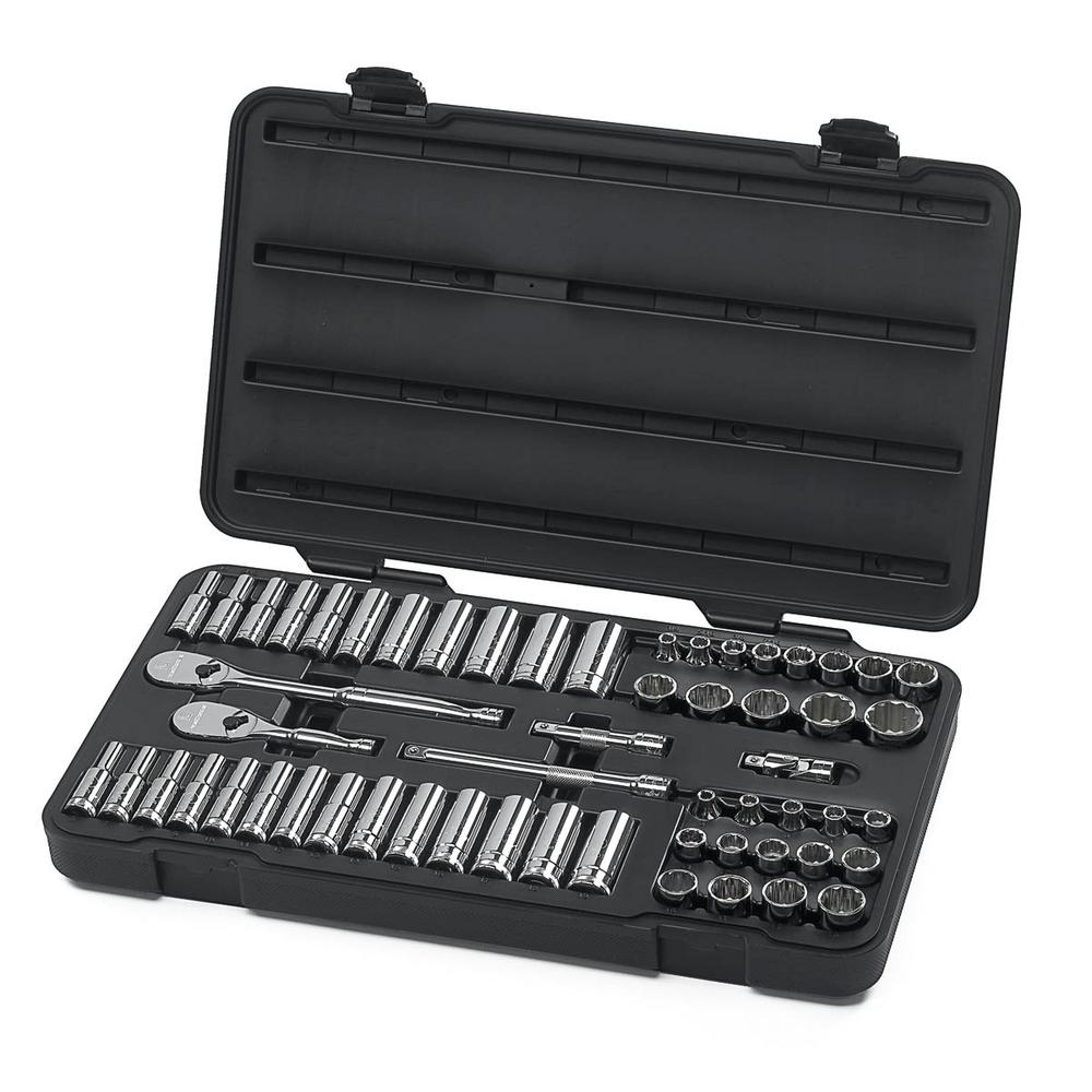 GEARWRENCH 3/8 In. Drive 12-Point Ratchet And Socket Set (57-Piece ...