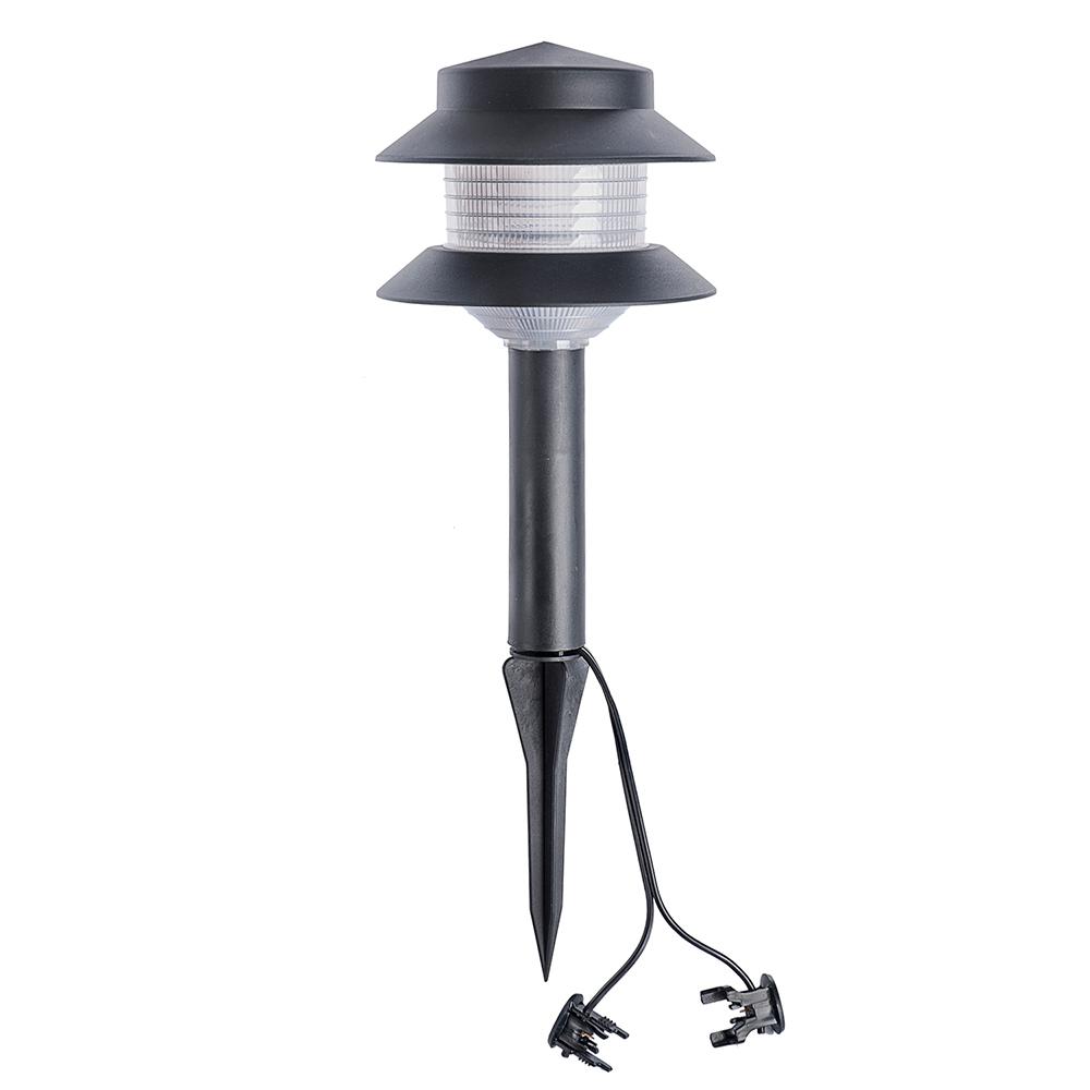 Paradise Low Voltage Incandescent 4Watt Black Outdoor Landscape 2Tier