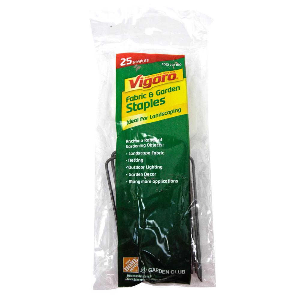 Landscape Fabric Landscaping The Home Depot Weed Barrier Landscape Fabric Garden Staples 25 Pack