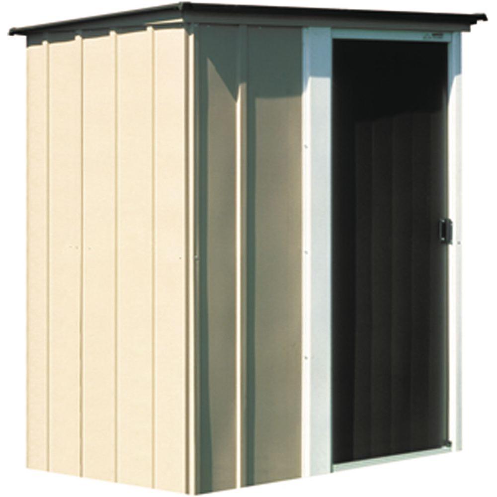 arrow newport 8 ft. x 6 ft. steel shed-np8667 - the home depot