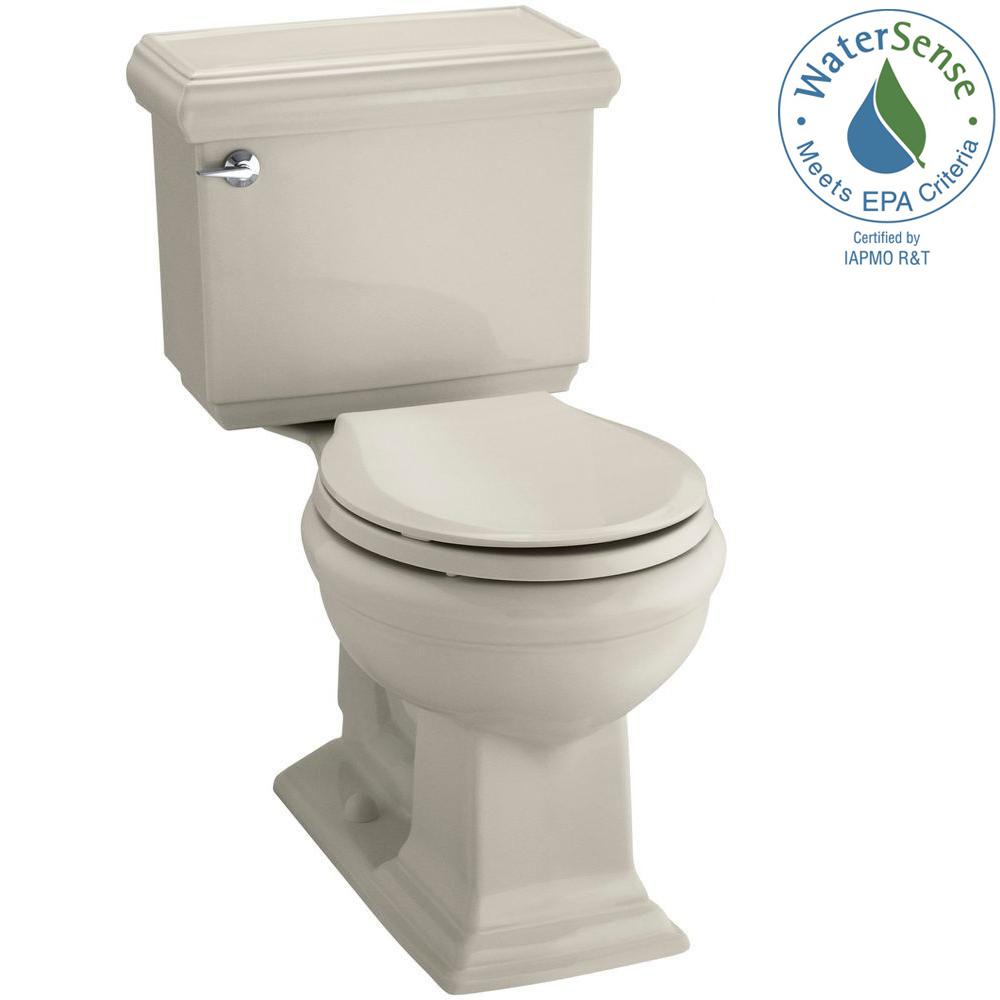 KOHLER Memoirs Classic 2piece 1.28 GPF Single Flush Round Toilet with