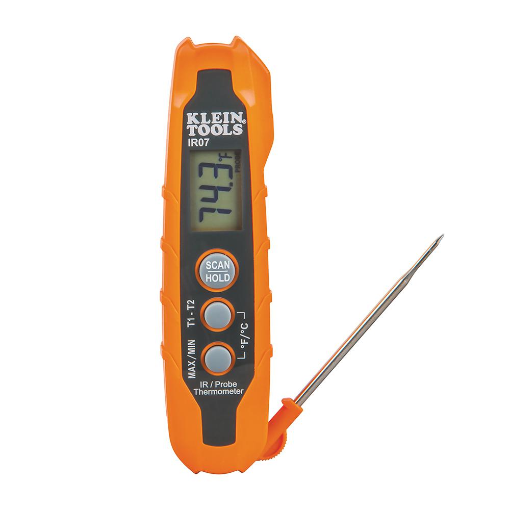 an infrared thermometer