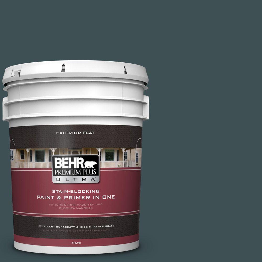 BEHR Premium Plus Ultra 5-gal. #S440-7 Thermal Flat Exterior Paint ...