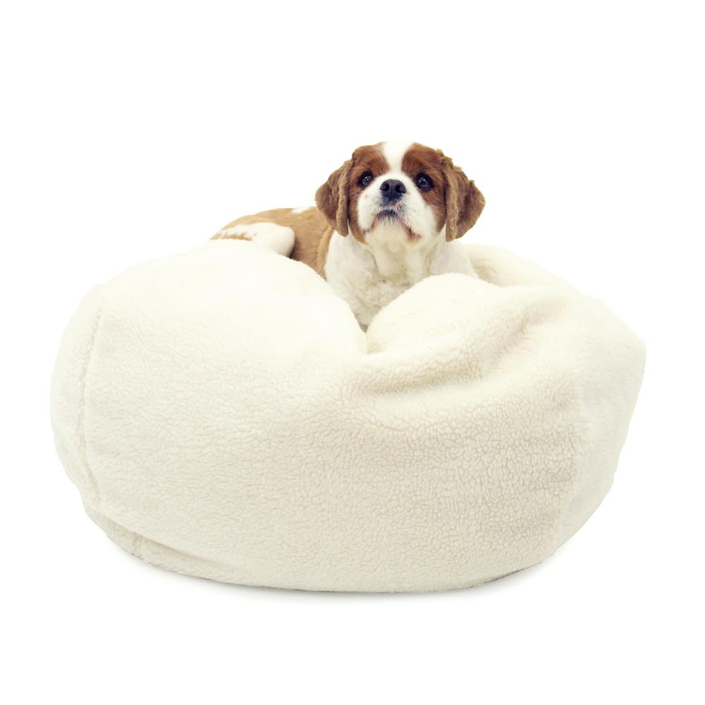 Dog Bed 35 X 44" Pet Camo Khaki Bottom Indoor Outdoor Polyester Fiber Cedar