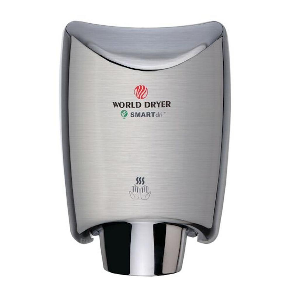 World Dryer SMARTdri Electric Hand Dryer in Brushed Chrome-K-971A2