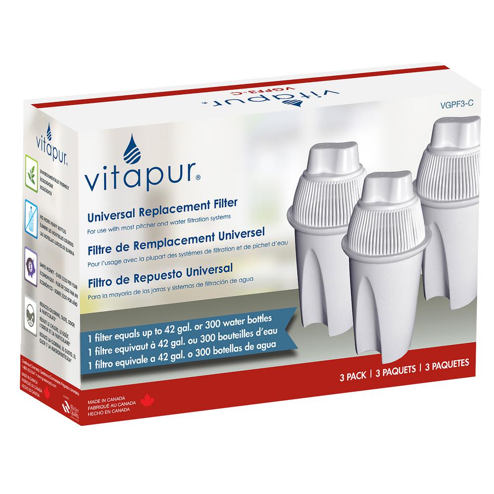 Vitapur Universal Replacement Filter 3 Pack