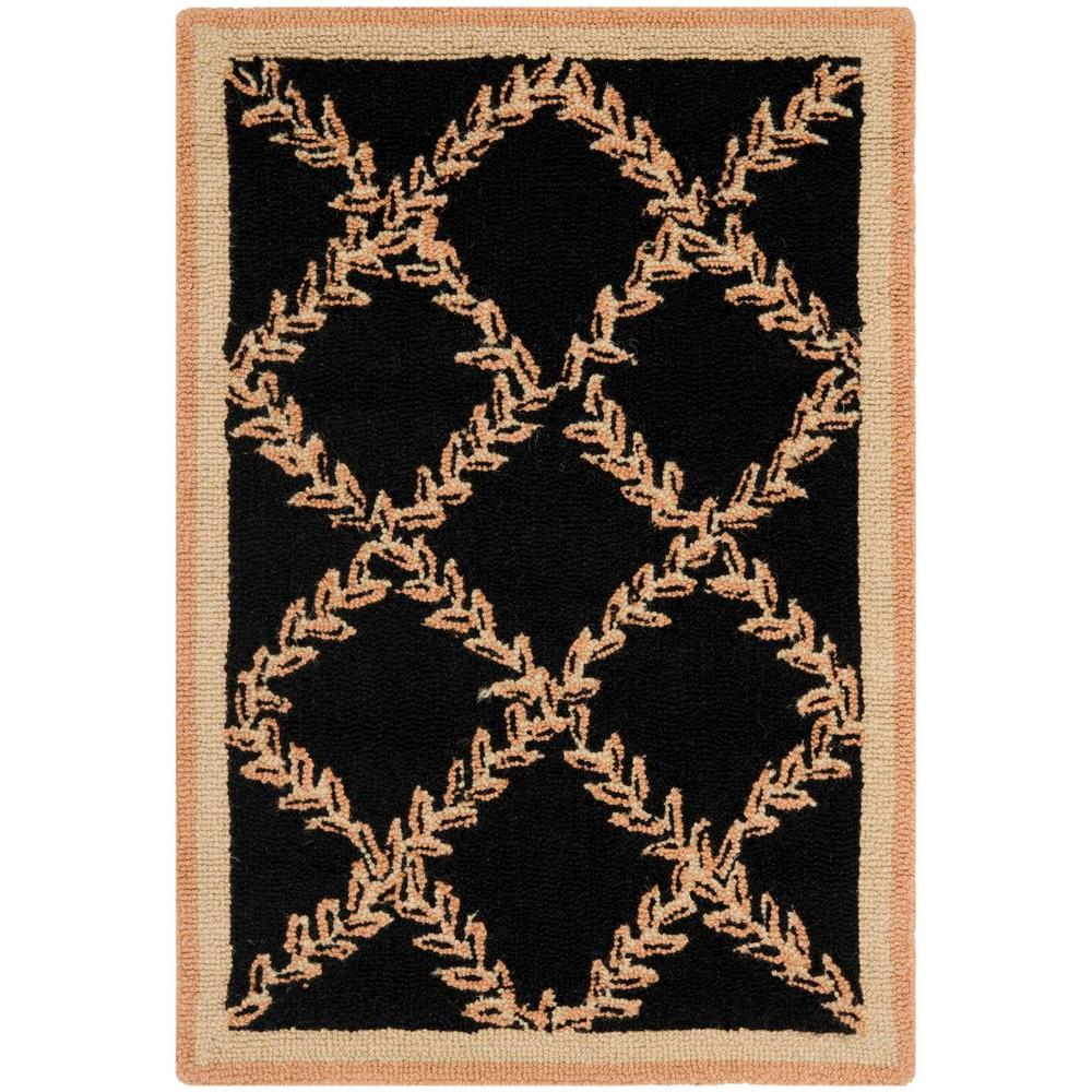 Safavieh Chelsea Black Gold 3 Ft X 4 Area Rug Hk230d 24 The Safavieh Chelsea Black Gold 3 Ft X 4 Area Rug