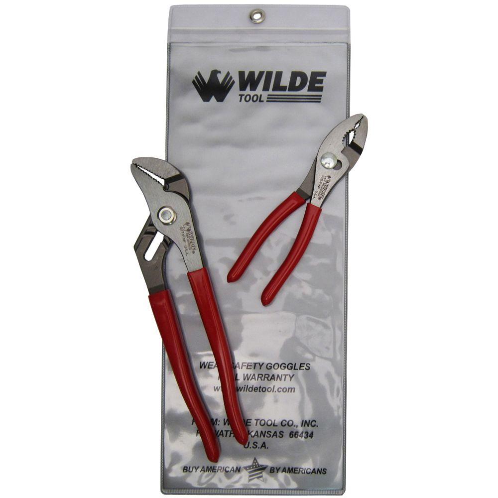 Wilde Tool 5 in. x 63/4 in. Angle Nose Slip Joint Pliers Set (3Piece