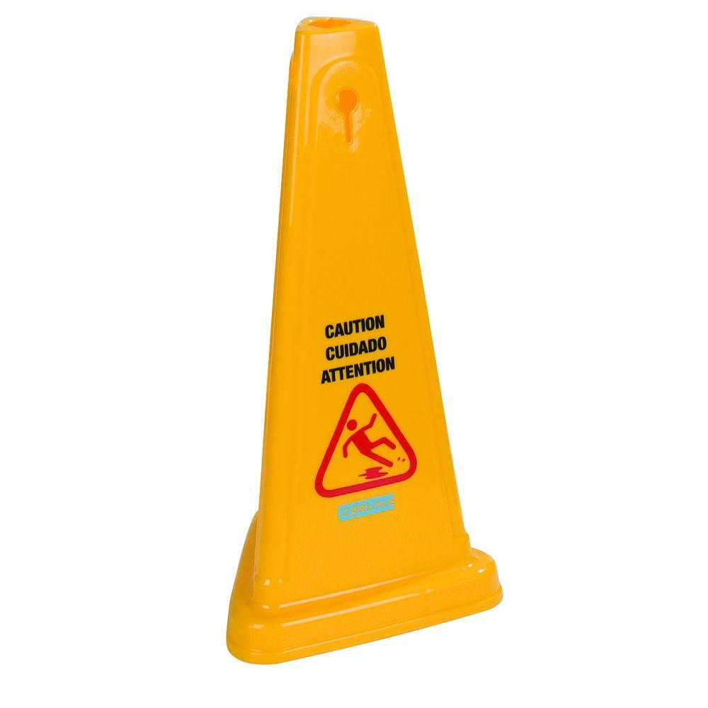 Carlisle 27 In English And Spanish Caution Cone Case Of 3