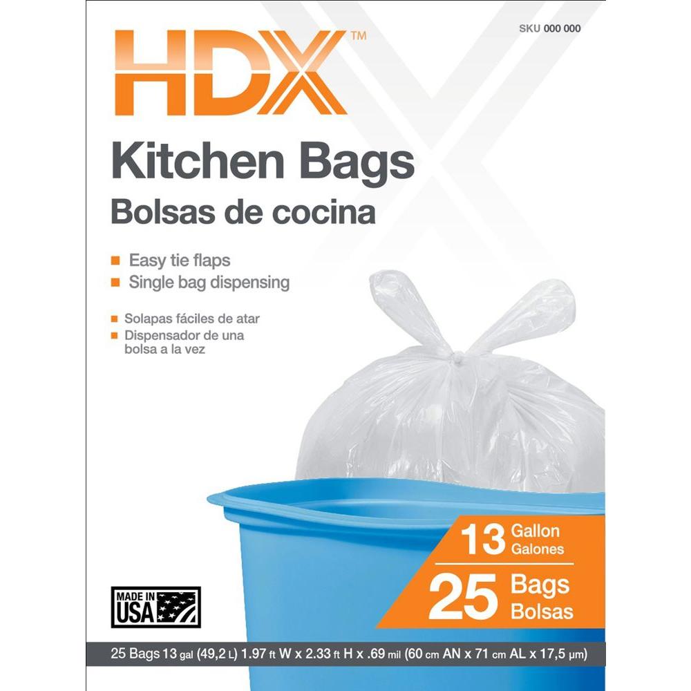 hdx garbage bags