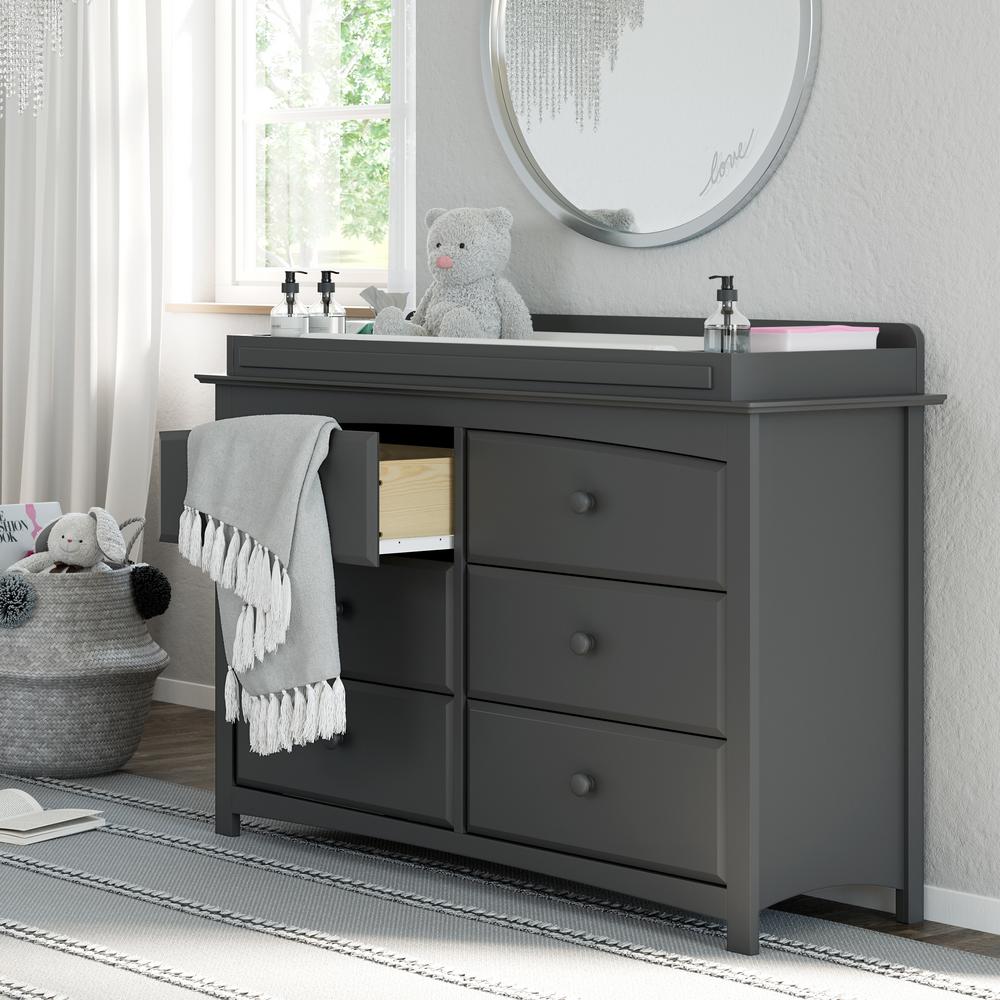 storkcraft grey dresser