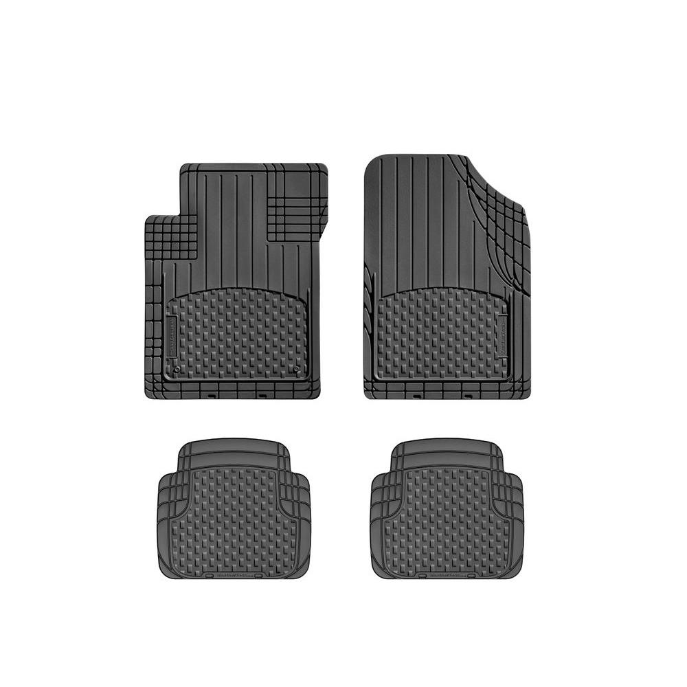 WTNB216217 WeatherTech Front//Rear Black Floor Mat Rubber