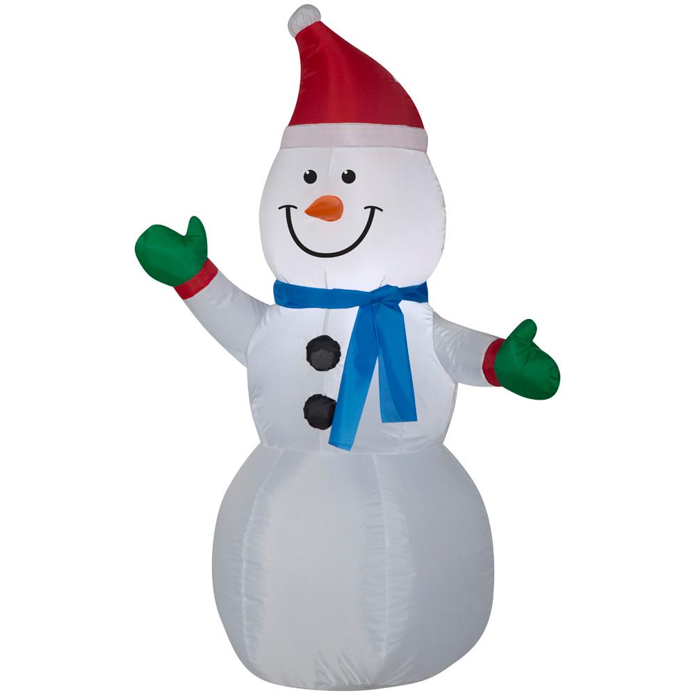 10 20 Christmas Inflatables Outdoor Decorations Pre Lit Inflatable Snowman Airn