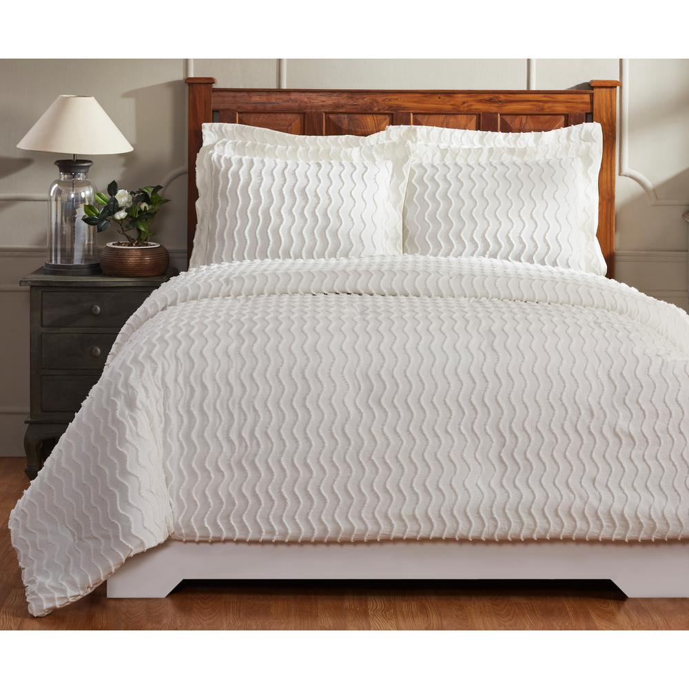 Better Trends Isabella 90 In X 90 In Ivory Full Queen Comforter