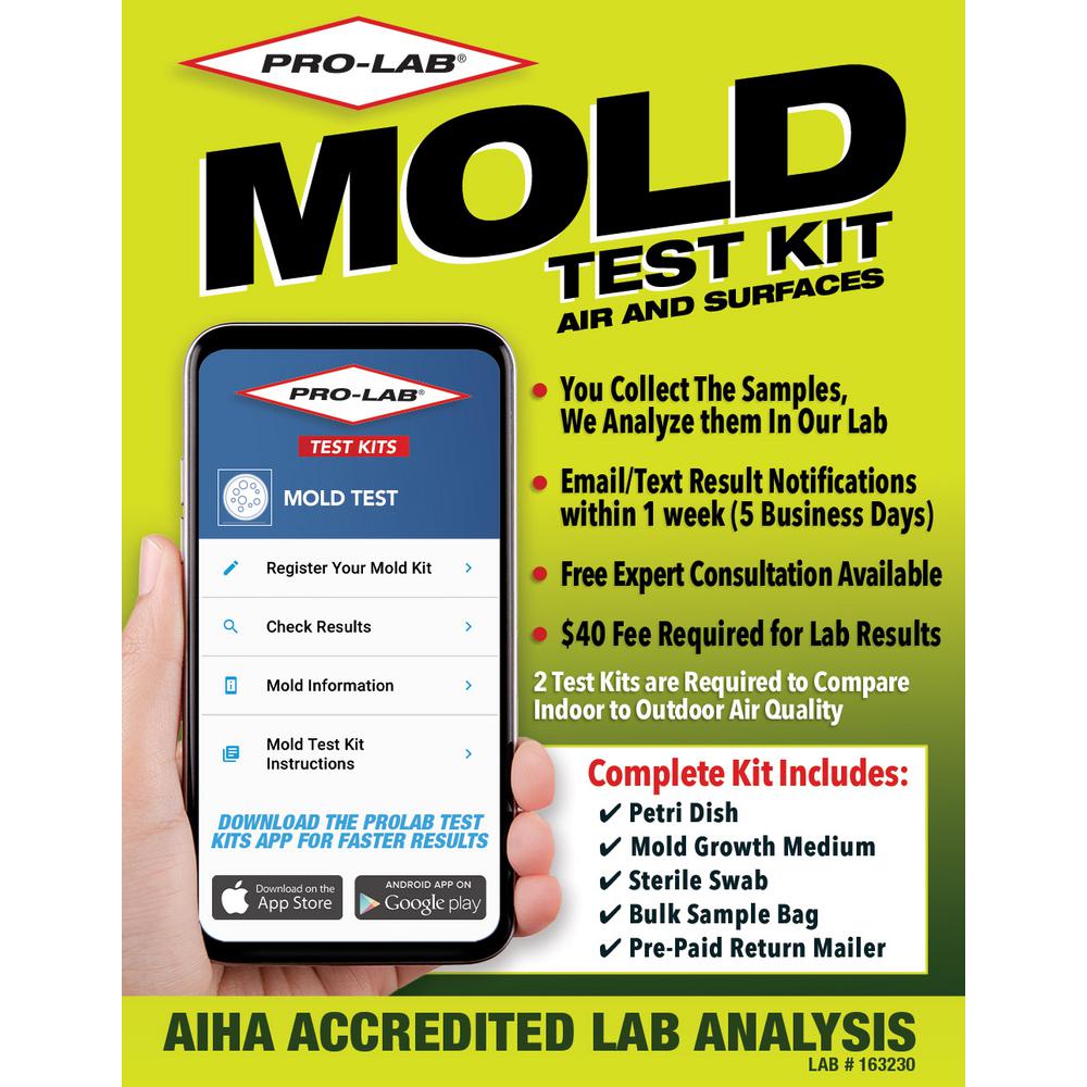 Pro Lab Mold Test Kit Mo109 The Home Depot - Diy Radon Test Home Depot
