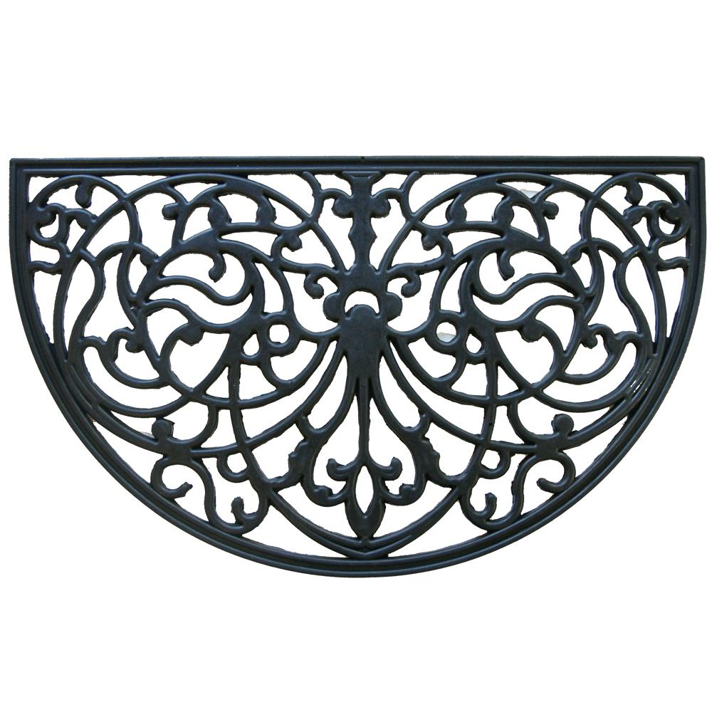 Rubber Cal Serene Garden 18 In X 30 In Outdoor Rubber Door Mat