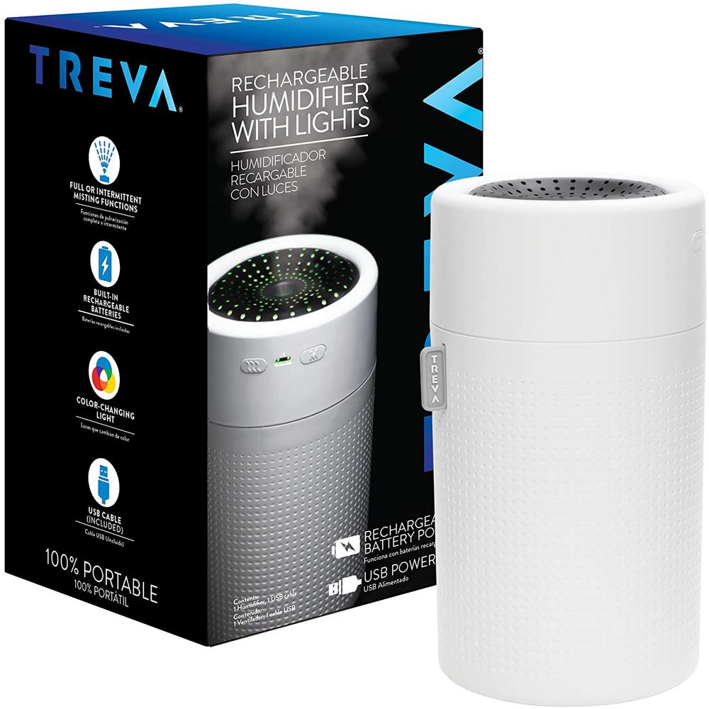 Treva Rechargeable Cool Mist Personal Humidifier