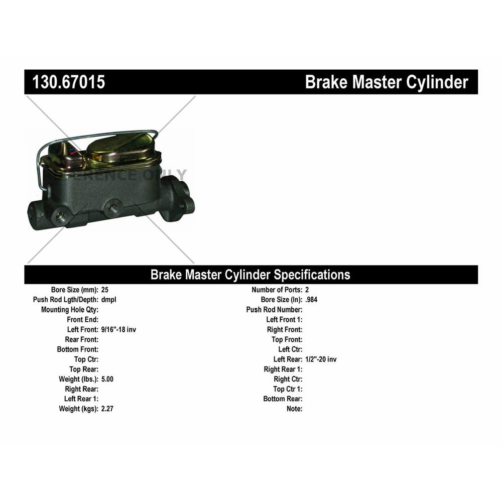 NEW Brake Master Cylinder For For 1983-1986 Jeep CJ7 1983-1985 Scrambler