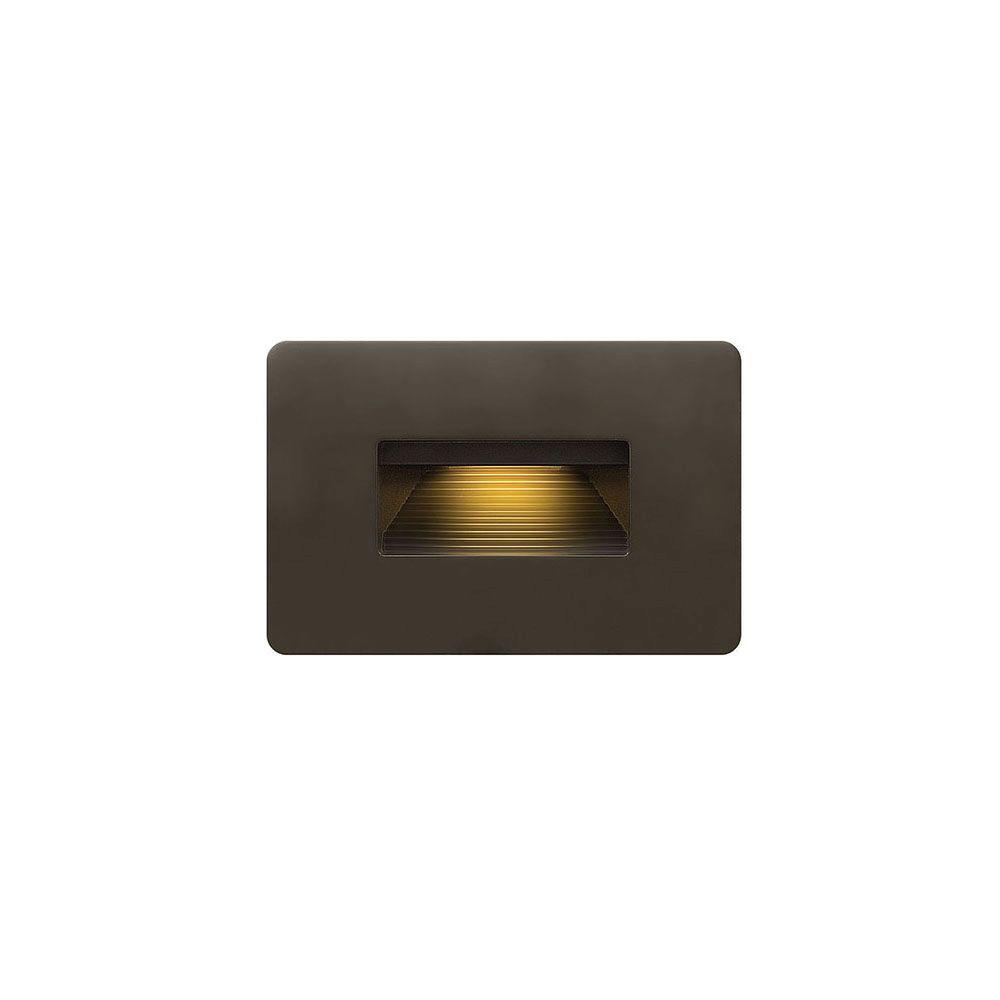 Juno 1 875 In White Recessed Led Cutoff Mini Step Light With 3000k 3 8 Watt Bronze Integrated Led 2700k Ultra Warm Luna Step Light