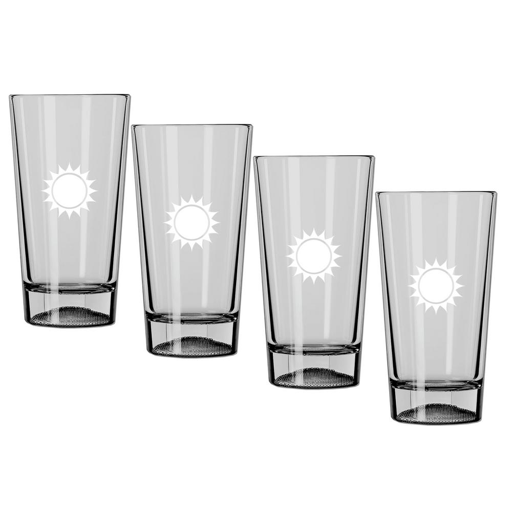 Kraftware Kasualware U.S.A. 16 oz. Pint Glass (Set of 4)