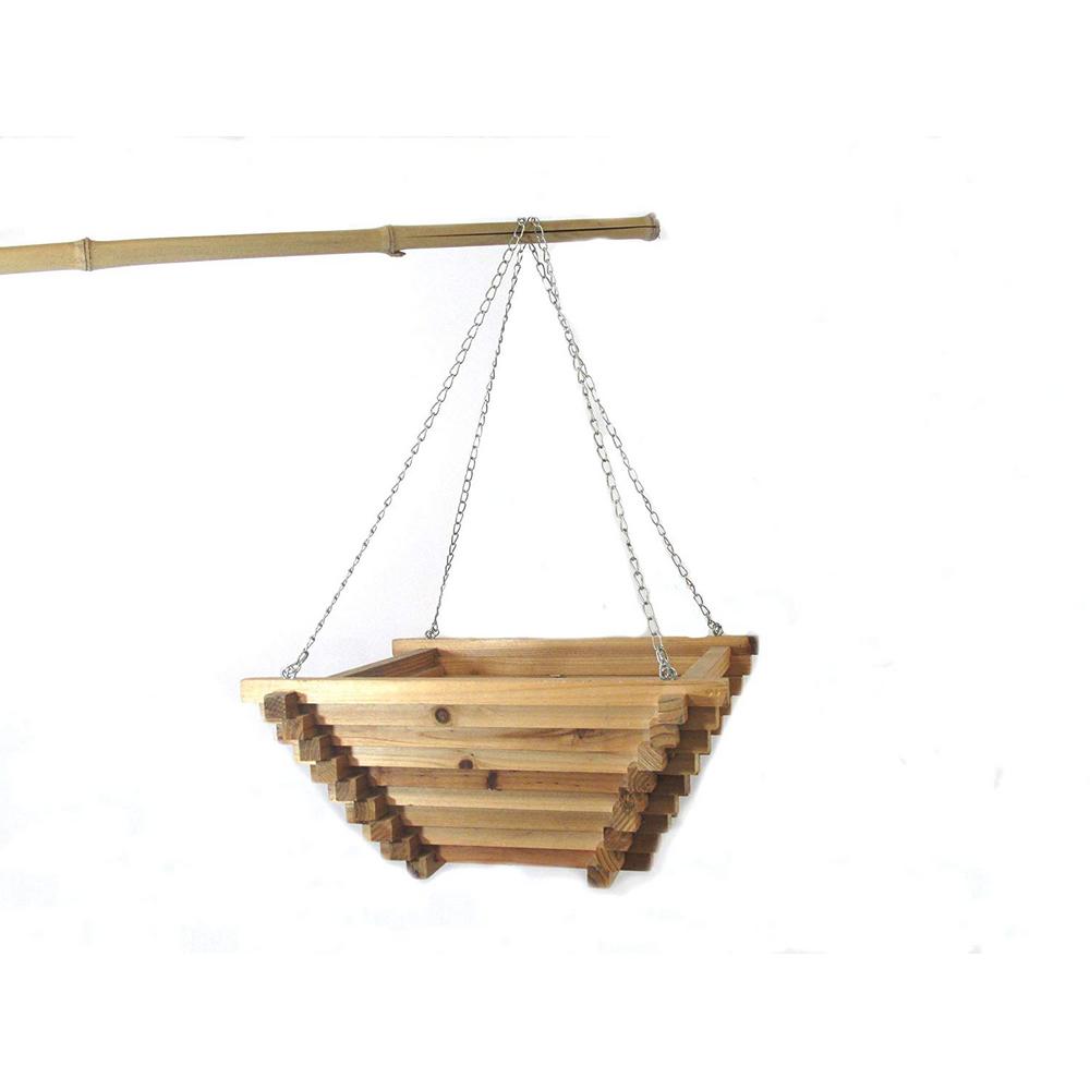 Pride Garden Products 12 in. Round Vine Coconut Fiber Hanging Basket