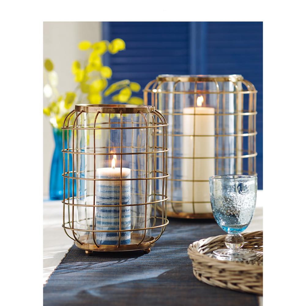 Tag Oxidized Br Wire And Clear Gl Large Hurricane Candle Tag Oxidized Br Wire And Clear Gl Large Hurricane Candle Holder
