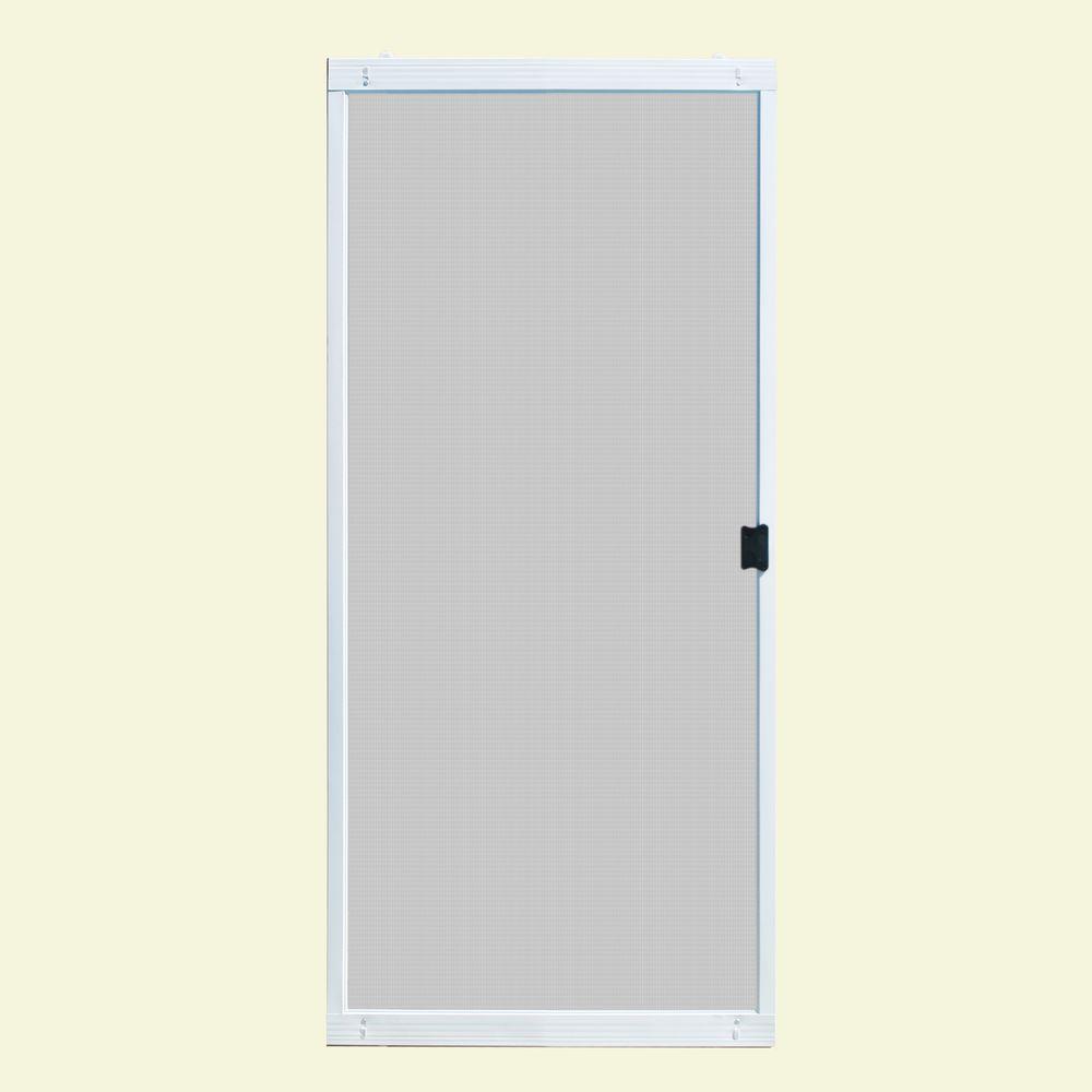 Unique Home Designs 36 In X 80 In Standard White Metal Sliding