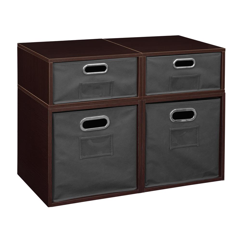 Niche Cubo 26 In X 19 5 In Truffle 2 Full Cube And 2 Half Cube
