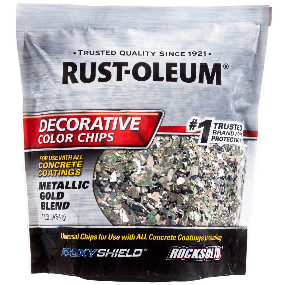 Rust-Oleum 1 lb. Metallic Gold Decorative Color Chips (6-Pack)-337031