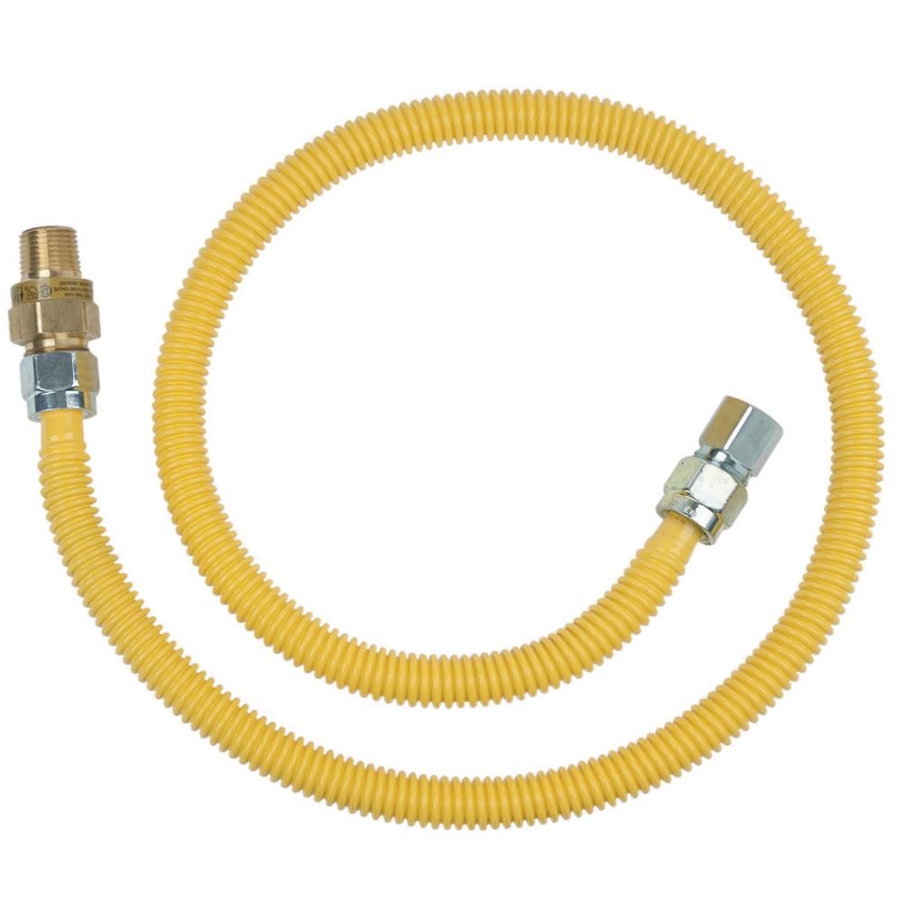 1/2 in. MIP x 1/2 in. MIP x 48 in. Gas Connector (1/2 in. OD) w/Safety+Plus2 Thermal Excess Flow Valve (106,000 BTU)